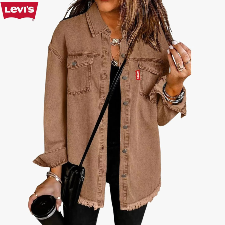 Camicia Giacca in Denim Oversize Donna