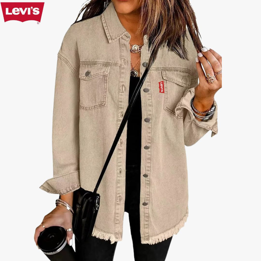 Camicia Giacca in Denim Oversize Donna