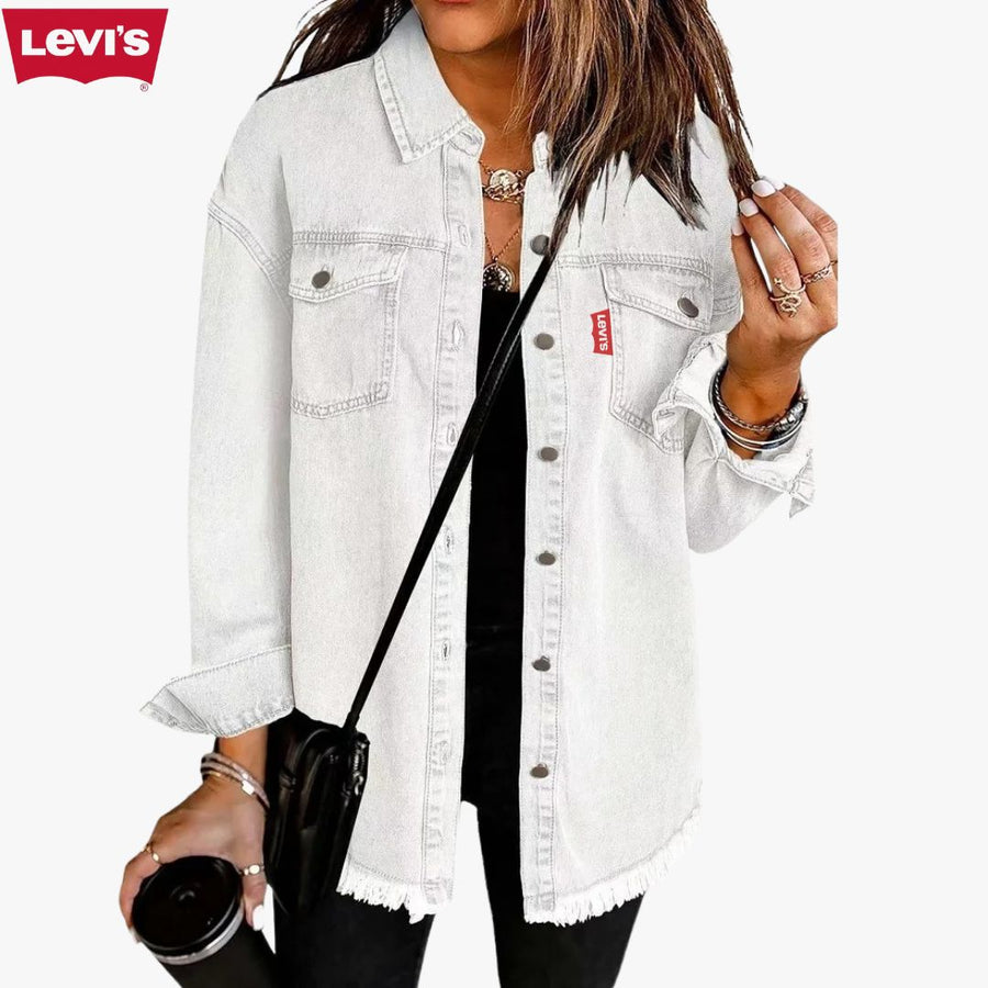 Camicia Giacca in Denim Oversize Donna